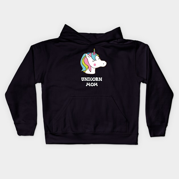 Unicorn Mom Kids Hoodie by FruitflyPie